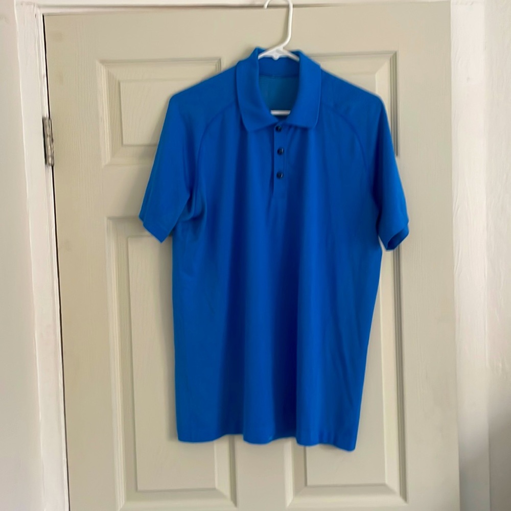 lululemon athletica Blue Polo Shirt